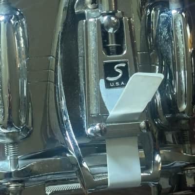 Slingerland model 203 12 lug Spitfire 5x14” COB Snare Drum 1979 - Chrome Over Brass image 9