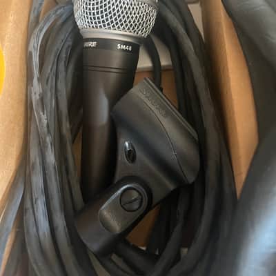 Shure SM48 in original open box with cable, mic clip, storage pouch and paperwork. image 2