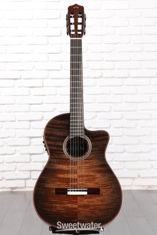 Cordoba Fusion 12 Exotic Top Nylon-string Acoustic-electric Guitar - Cinnamon Burst (Fus12ExCBd1) image 1