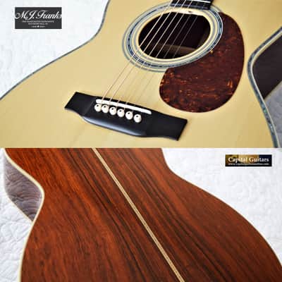 MJ Franks 000-42 Style, Short Scale, Euro Spruce, Madagascar RW, 1-11/16" Nut image 8