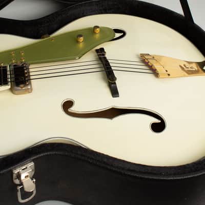 Gretsch Model 6199 Sal Salvador Arch Top Hollow Body Electric Guitar (1961), ser. #43220, black tolex hard shell case. image 12