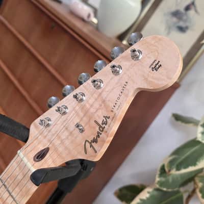 Fender Lacewood Stratocaster Custom Shop NAMM UK Showcase Tour American USA Orange Strat Turned Aluminum Aluminium Pick Guard 1 of 1 Electric Guitar image 17