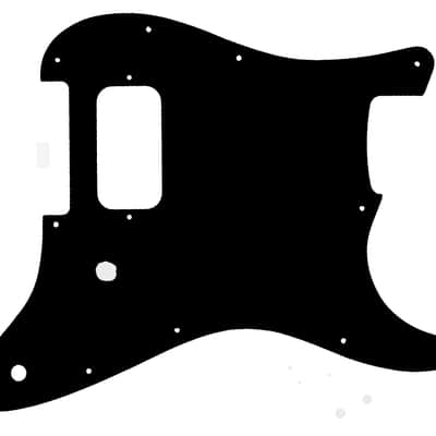 Custom Pickguard For Custom Pickguard For 2023 - 2026 Made in Indonesia Squier Sonic Stratocaster HT H - Black/White/Black .090"