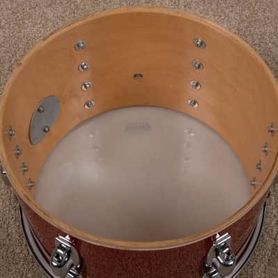 1980s Ludwig "Rocker" Red Cortex Drum Set image 25