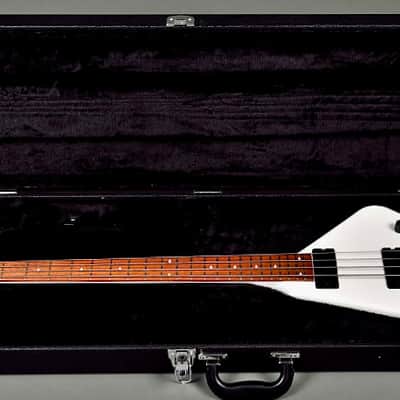 BootLegger Guitar Ace  Gen 1 Headless Bass White 7.8 Pounds White Stiletto Case &  Flask image 12