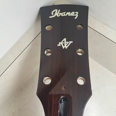 Ibanez Neck - Artwood Acoustic Guitar Neck - Mahogany Satin Finish- Unused Pulloff- Pearlized Inlay image 1