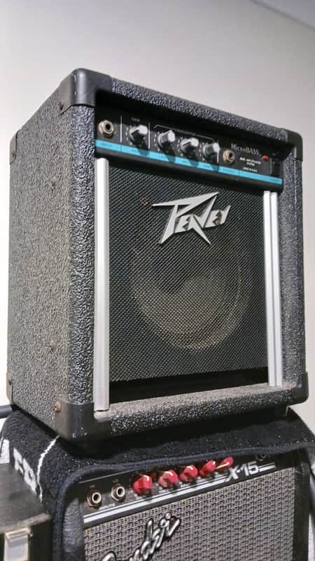 Peavey MicroBass 20-Watt 1x8" Bass Practice Amp 1990 - 1992 - Teal Stripe image 1
