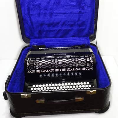 Close to New! Original Borsini Professional 5 Row Button Accordion 120 Bass, made in Italy, C Griff, includes Straps and Case, Top Quality Great Accordion! 2537 image 16