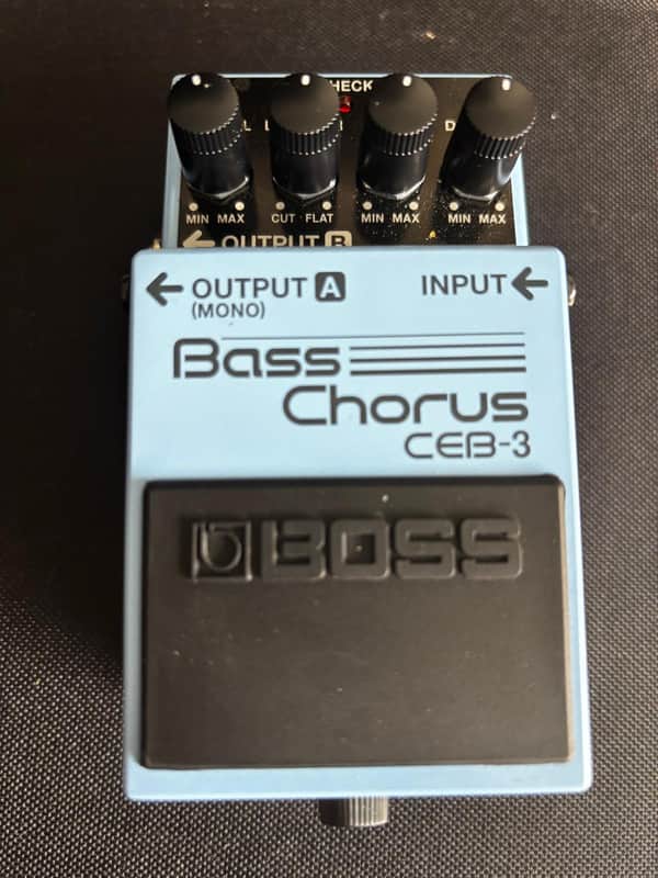 Boss CEB-3 Bass Chorus (Dark Gray Label) 2001 - Present - Blue image 1