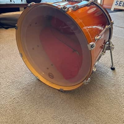 Tama Rockstar 22x18" Bass Drum 2000s - Custom Mahogany Fade image 5