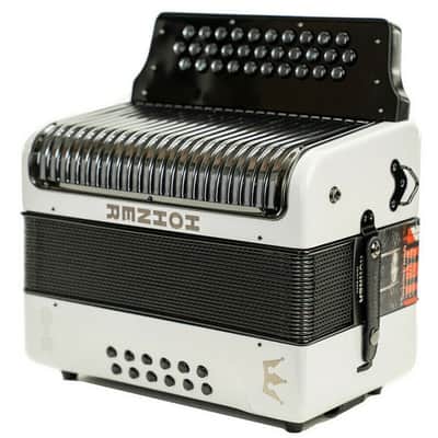 Mint Hohner Corona II MIG - Next Generation Diatonic Accordion G/C/F White Rainbow image 1