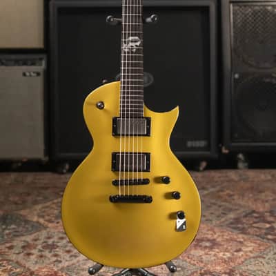 ESP LTD EC-2025 50th Anniversary Electric Guitar - Metallic Gold with Hardshell Case - Demo image 3