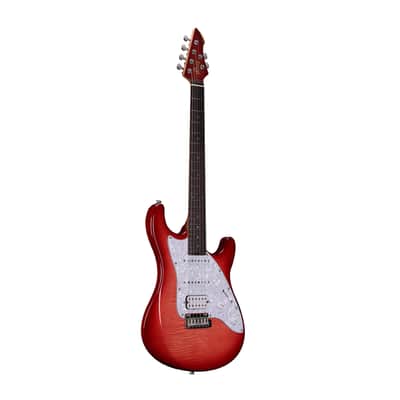 WINZZ WGS150 North American Alder Body With Roasted Maple Neck Electric Guitar,Cherry Red image 2