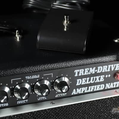 Amplified Nation Trem-Drive Deluxe 50W Head & 112 OS Cab – Black image 6