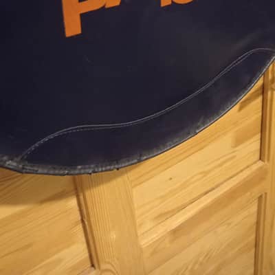 Paiste Rare,Vintage 22" Leatherette Premium Cymbal Bag 1982 - Dark Blue 🔵 / Orange 🧡 image 10