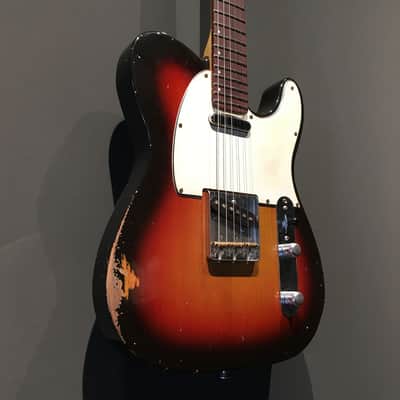 Made to Order - FRANCHIN Mars guitar Relic Aged 100% Nitro Lacquer (Butterscotch/ Sunburst/ Black/ White/ Blue/ Green/ Yellow/ Red/ Pink/ Burgundy/ Purple/ Gold/ Silver, etc.) Telecaster-Tele-T-Style Made in Italy image 19