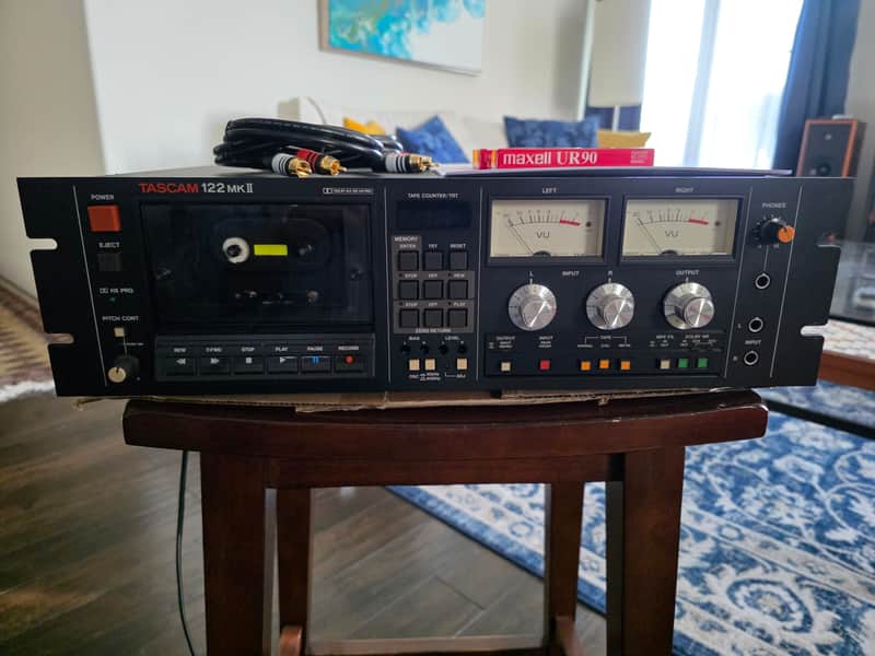 TASCAM 122 MKII 3 HEAD PRO CASSETTE DECK