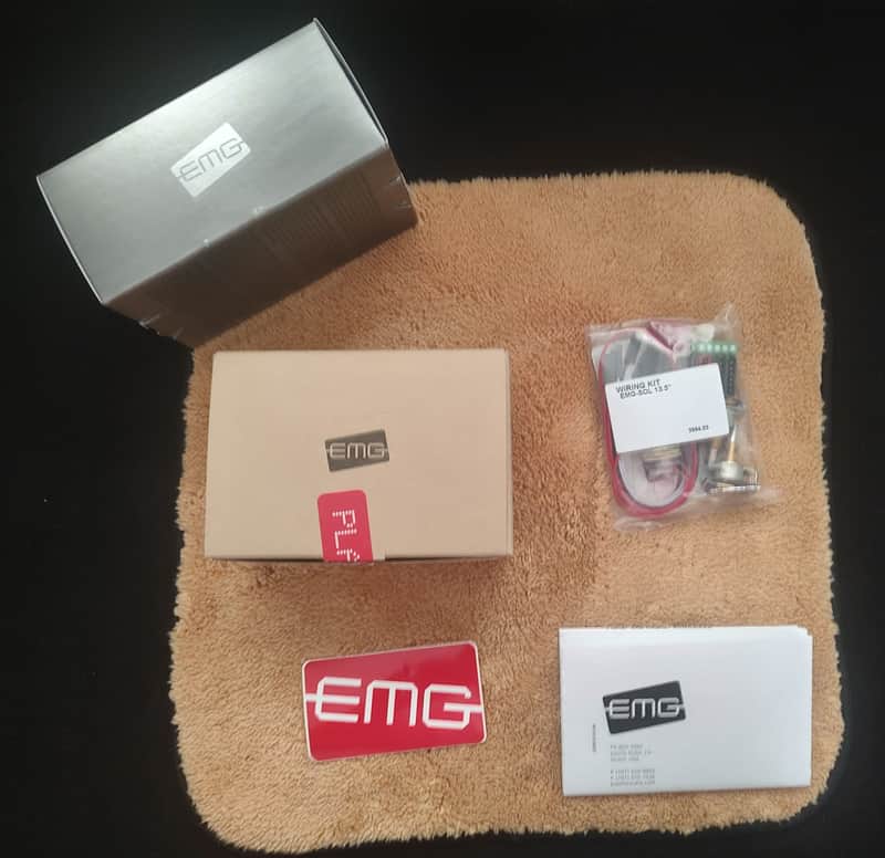 EMG Single Active Pickup Wiring Kit, Box, Paperwork & Swag Sticker - PLUS MORE! image 1