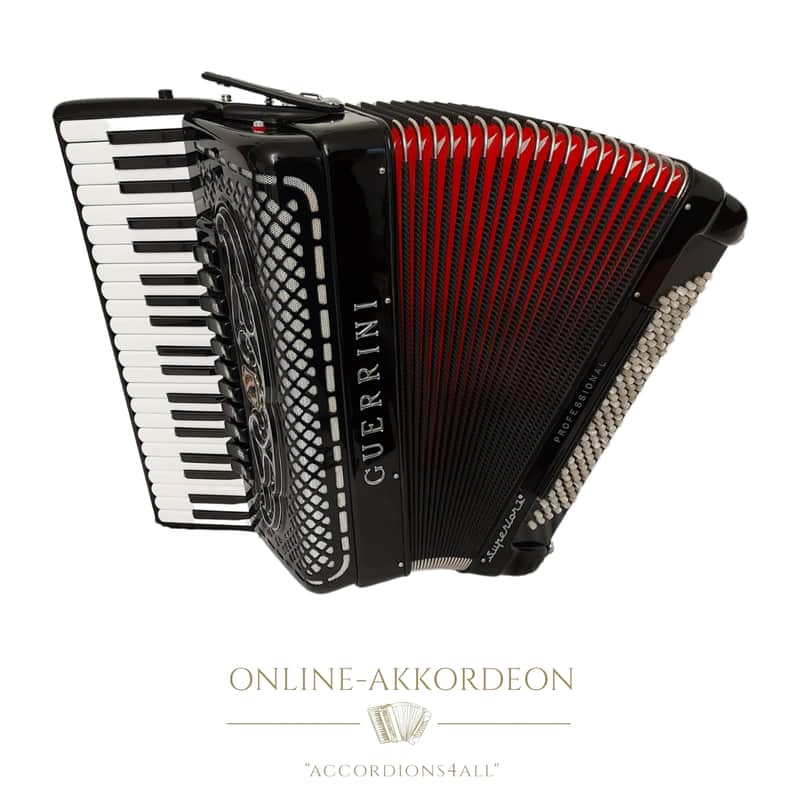 Aaccordion Harmonika Guerrini Superior 2 Cassotto 2+2 Piccolo 120 Bass double tone chamber image 1