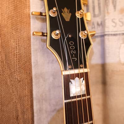 Gibson J-200 Lefty  1975 Black image 4