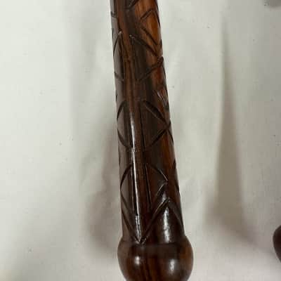 Hoof Rattles on Handles, 2-Piece, Native American Inspired, 10" Handles-NEW image 4