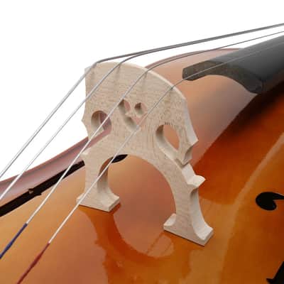 Professional High Quality 4/4 Size BassWood Cello Set w/ Bow Rosin For Student image 3