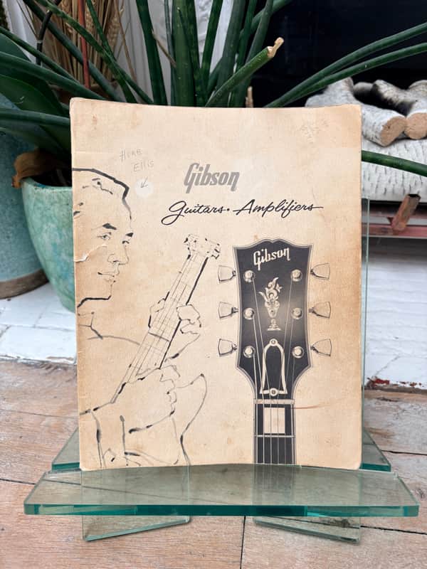 1960 Gibson Full Line Catalog Rare Burst Es335 Les Paul Melody Maker Vintage Case Candy Collector image 1