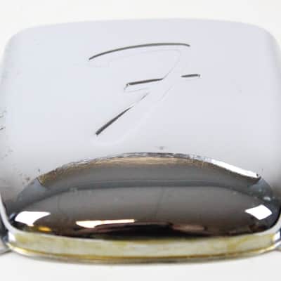 1965 Vintage Fender Jazz Bass Chrome Ash Tray Bridge COVER L-Series USA 1960s 1970s Pre-CBS image 2