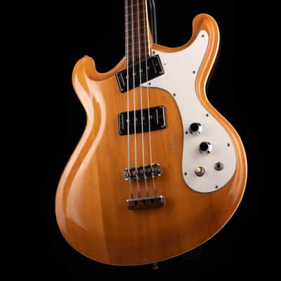 Vintage 60's Mosrite Joe Maphis Bass Natural With OHSC image 3