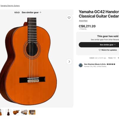 Yamaha GC-20 Concert Classical Guitar Handmade by Toshiro Kato in 1986 Solid Spruce, Madagascar Rosewood (Excellent!) image 19