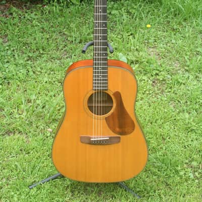 1990 Yairi semi-dreadnought size Acoustic Guitar 40-LO - Natural+Martin Hard Case image 2