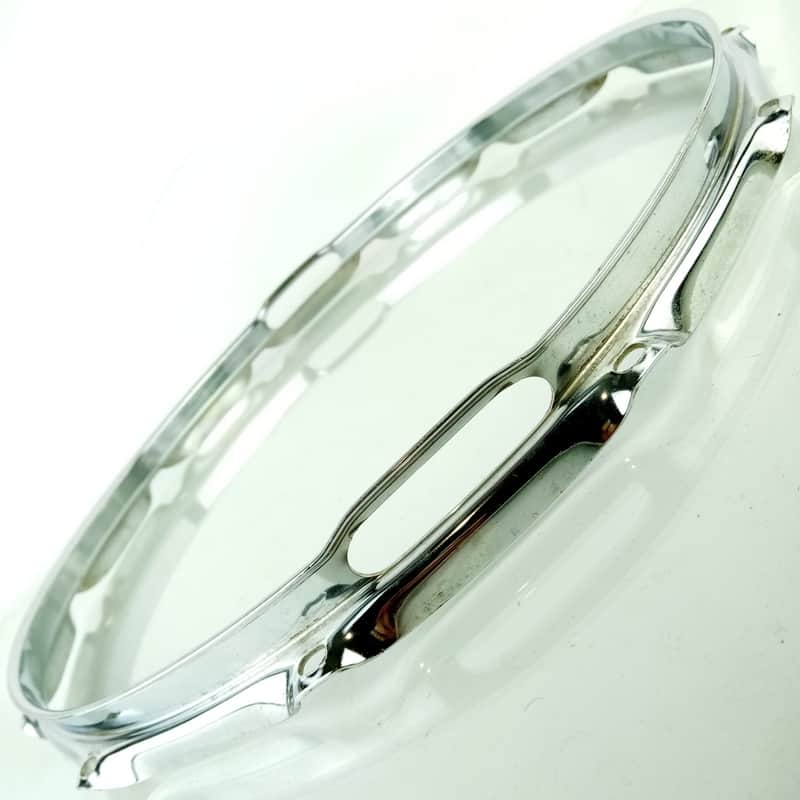 Ludwig 15"12Lug 80s Resonant 1.6mm Marching Snare Drum Rim/Hoop Triple Flange US image 1