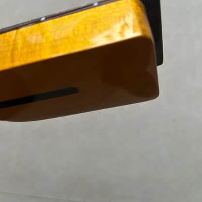 Yellow Maple Gloss 22fret Rosewood vine Inlay Electric guitar neck parts Replace image 5