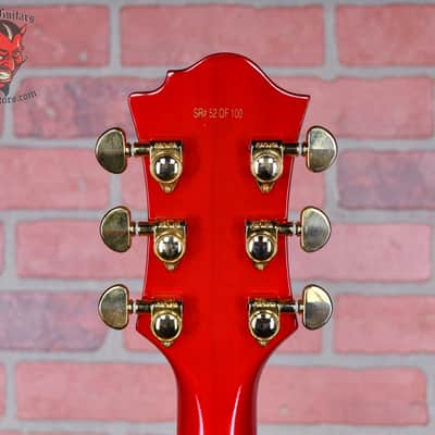 B.C. Rich Mockingbird 100th Namm Limited Edition #52 of 100 Flame Maple Top Transparent Red 2001 w/OHSC image 10
