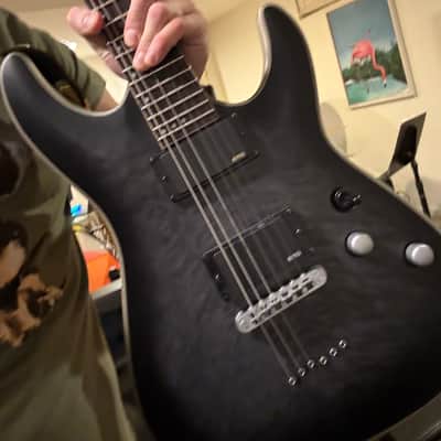 Schecter C-1 Platinum with Ebony Fretboard 2016 - 2020 - Satin Black - Made In Korea image 8