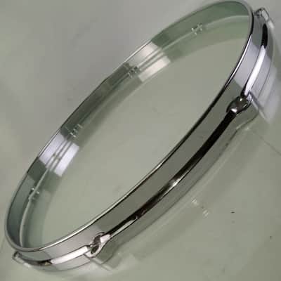 Gretsch 16"Die-Cast 8Lug Floor Tom Drum Rim Hoop Vintage 70s Chrome SSB StopSign image 3