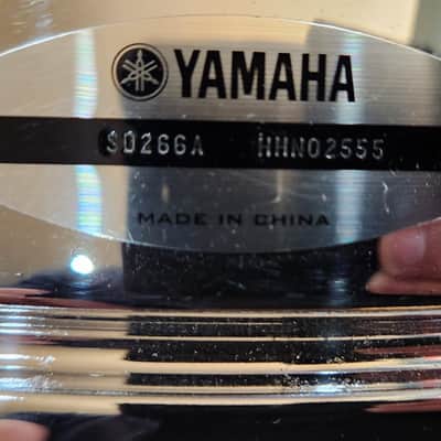 STUDIO SALE! Yamaha Stage Custom SD 266A Snare 14×6.5 Chrome Over Steel 1990s Japan image 12