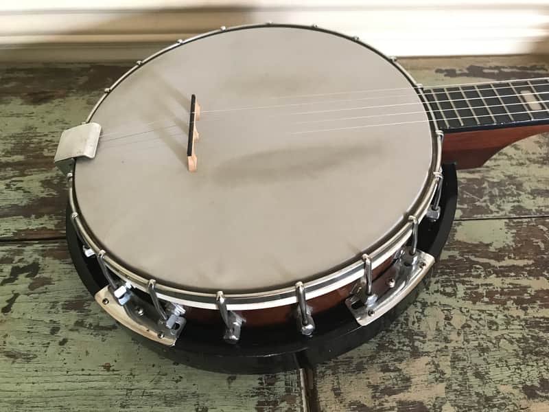 1970s or 1980s Vintage Bently 5 String Resonator Banjo w/Case - Set Up - Very Nice image 1