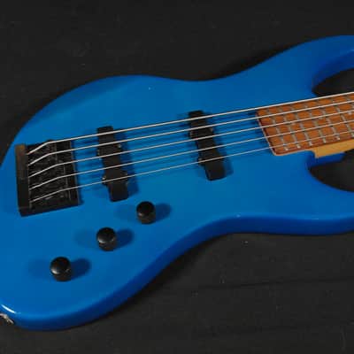 Guild Pilot 5 String Bass 1985 - Electric Blue image 1