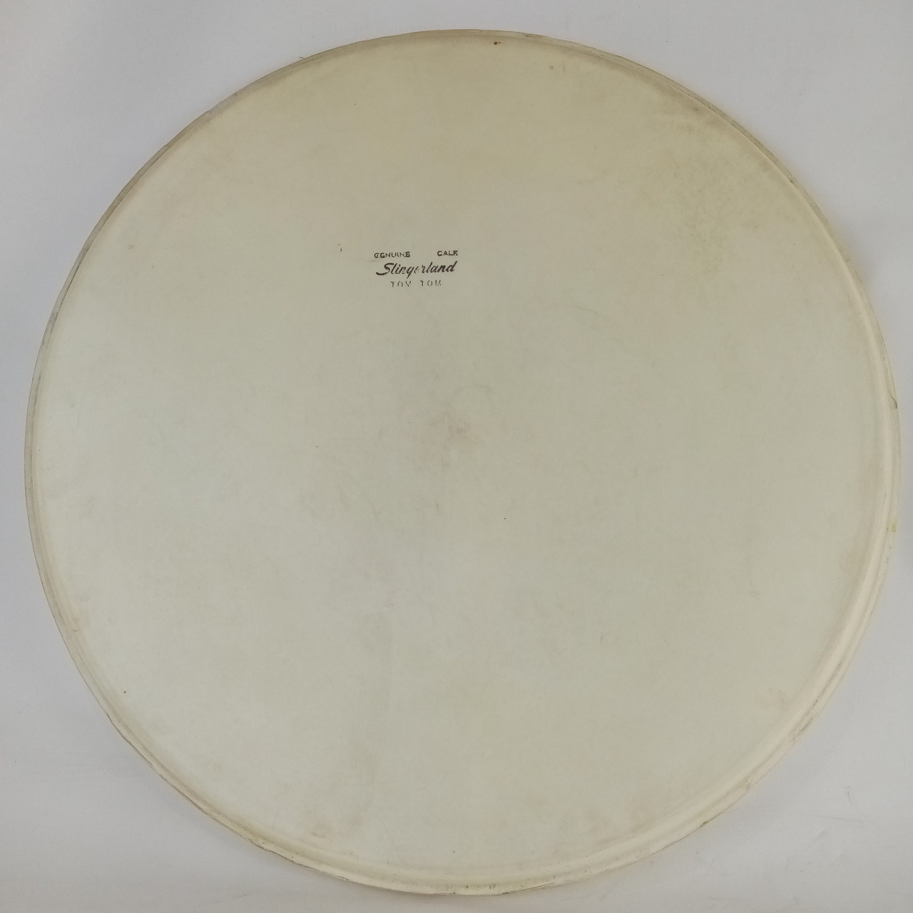 Slingerland 16" Calf Skin Sound King Floor Tom Drum Batter/Resonant Head 50s USA — main photograph