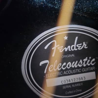 Fender Standard Telecoustic-2004-Red image 2