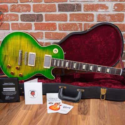 Gibson Custom Shop Les Paul Standard Class 5 Flame Maple Top Iguana Burst 2009 w/OHSC image 2