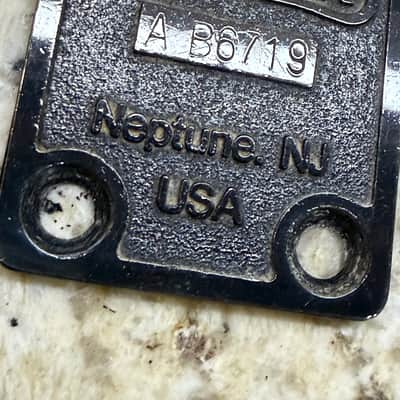 Kramer Neptune NJ USA Neck Plate With Serial Number - Black image 3