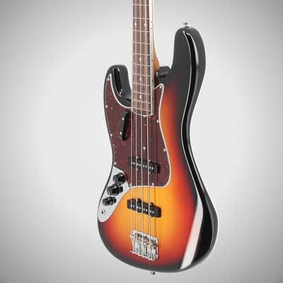 Fender Certified Pre-Owned American Vintage II 1966 Jazz Bass Left-Hand, Rosewood Fingerboard, 3-Color Sunburst (P6) (21169) image 3