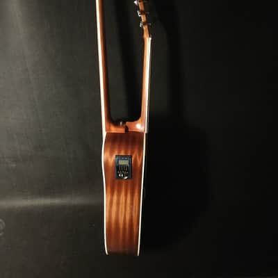 Busuyi Guitar 4 String Bass 6 String Lead Acoustic, Travel Acoustic Guitar with  Hard Case image 3