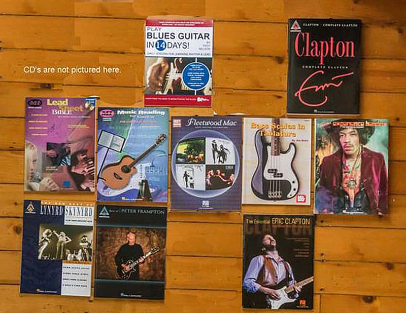 Guitar books with tabs 2000's - soft cover and music CD's image 1