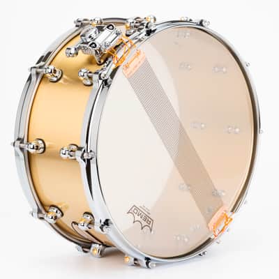 Pearl Reference One 14x6.5" Cast Brass 3mm Snare Drum Mastercast Die-cast Hoops Swivel Lugs Glide-lock Strainer RF1B1465 | WorldShip | Authorized Dealer image 7