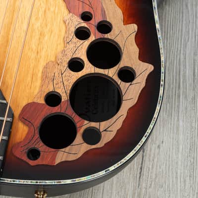 Mint Ovation Limited Celebrity Elite Plus Exotic Acoustic-Electric Guitar, Flamed Eucalyptus, Sunbur image 8