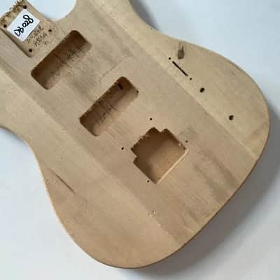 Solid Basswood Telecaster Tele Style Unfinished Guitar Body with P90s Pickup image 3