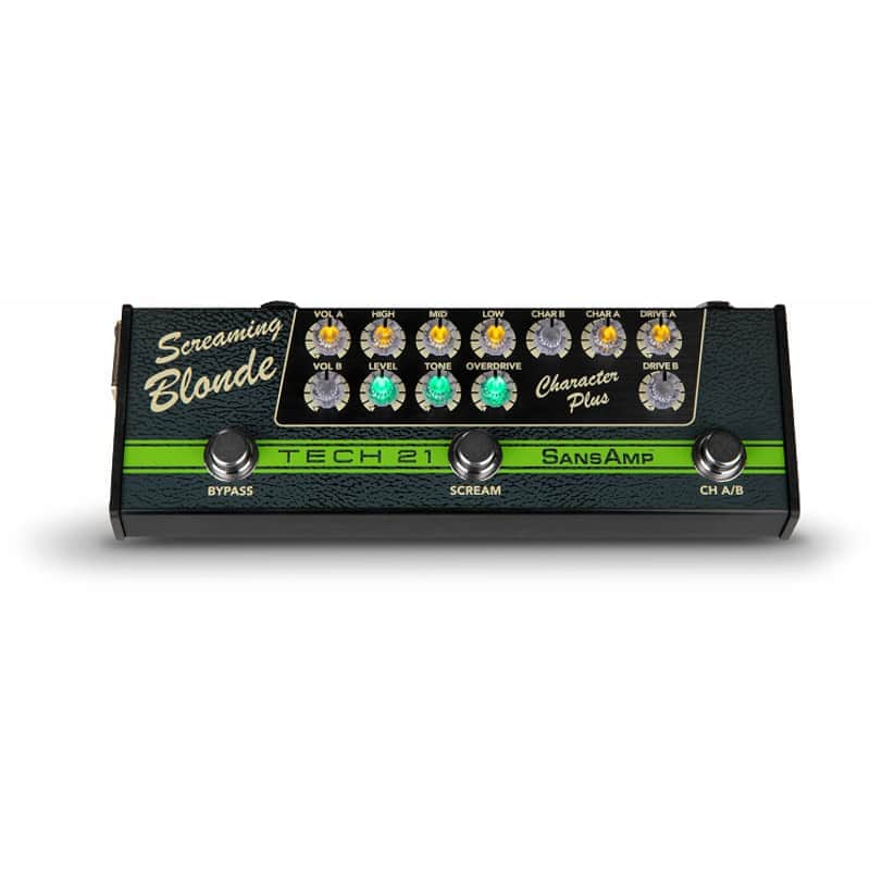 Tech 21 SansAmp Character Plus Series Screaming Blonde 2022 - Present Green / Black image 1
